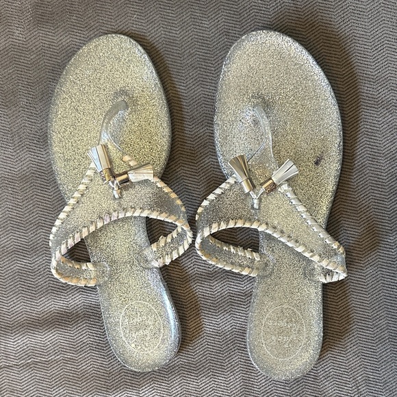 Jack Rogers Shoes - Jack Rogers- Silver Jelly Sandals